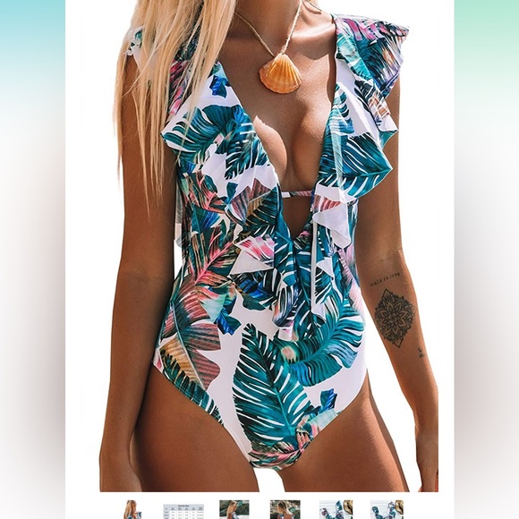 Sportlike one piece, large swimsuit - Picture 5 of 7